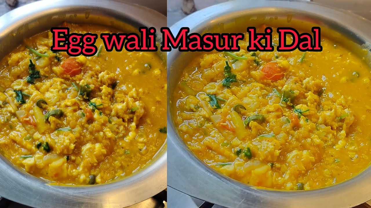 Unique Style Egg wali Masur ki Dal #food #cooking #recipe #masurdal #eggrecipe #dalrecipe#easyrecipe