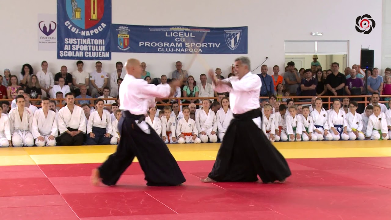 Wilko Vriesman Shihan 6 Dan Aikido demonstration Romania 2017