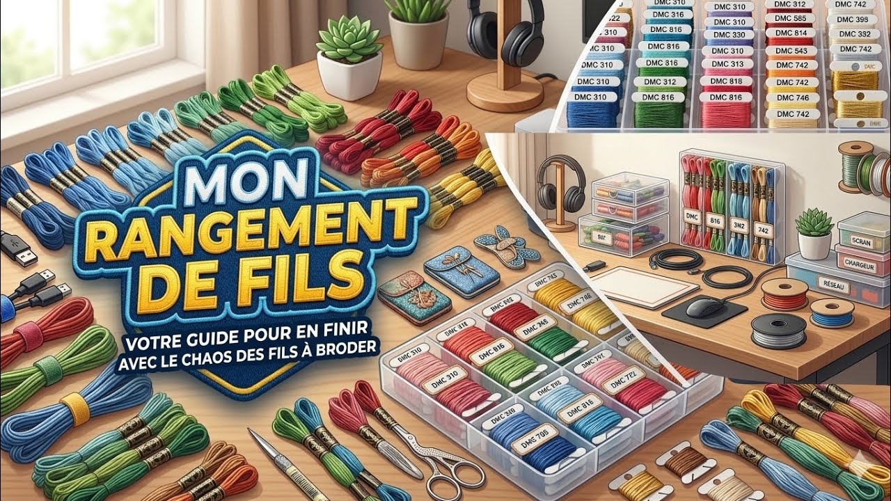 Mon rangement de fils à broder #pointdecroix