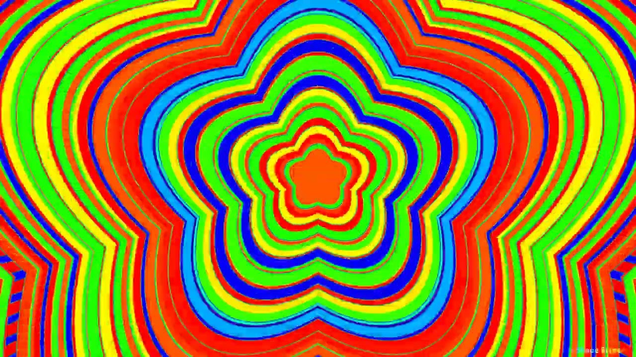Symmetry in Motion: Shape Streams Floral Tunnel, Multicolor Flower Tunnel Background