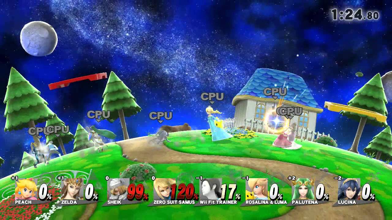 Super Smash Bros Wii U 8-Player Smash All Girls Battle