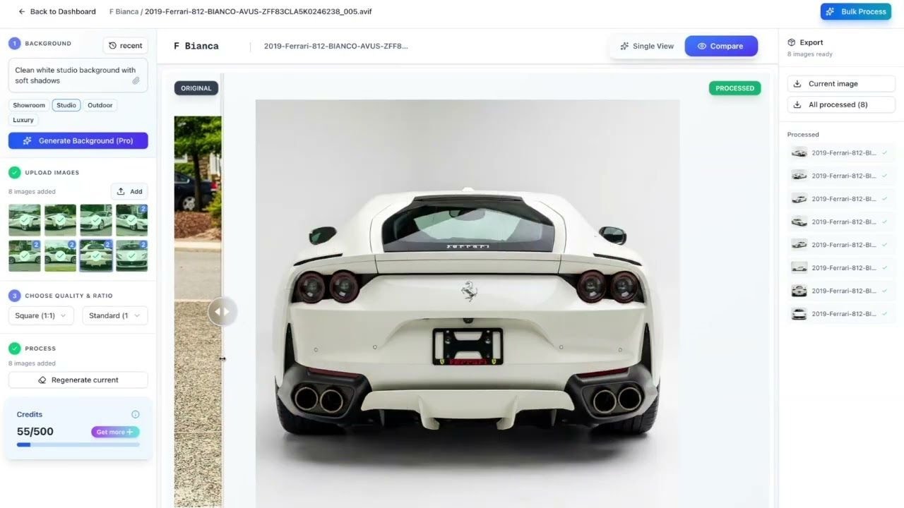 Autobackgrounding.com New AI Software To Remove Backgrounds In Bulk For Dealers