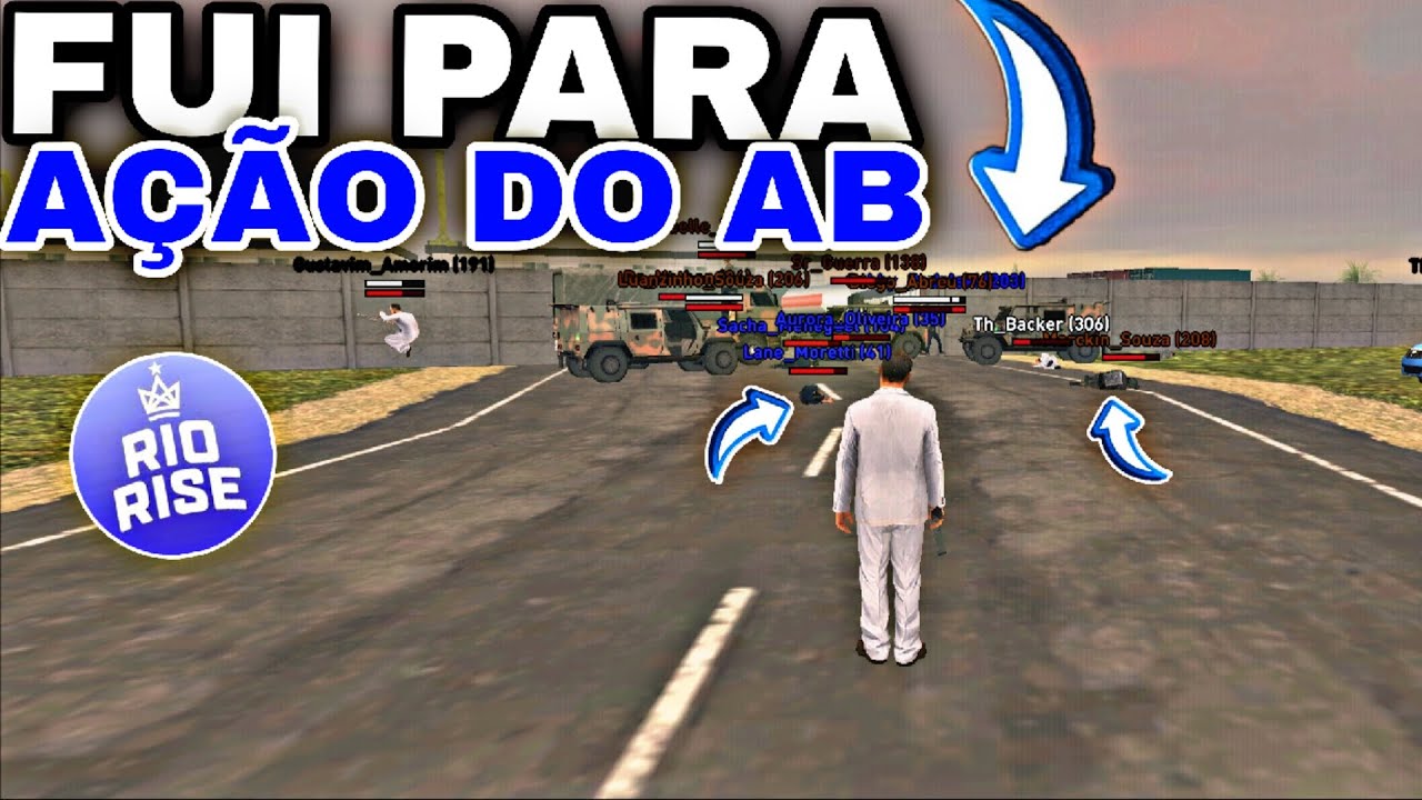 PELA PRIMEIRA VEZ FUI PARA A AÇÃO DO AB NO (RIO RISE) 