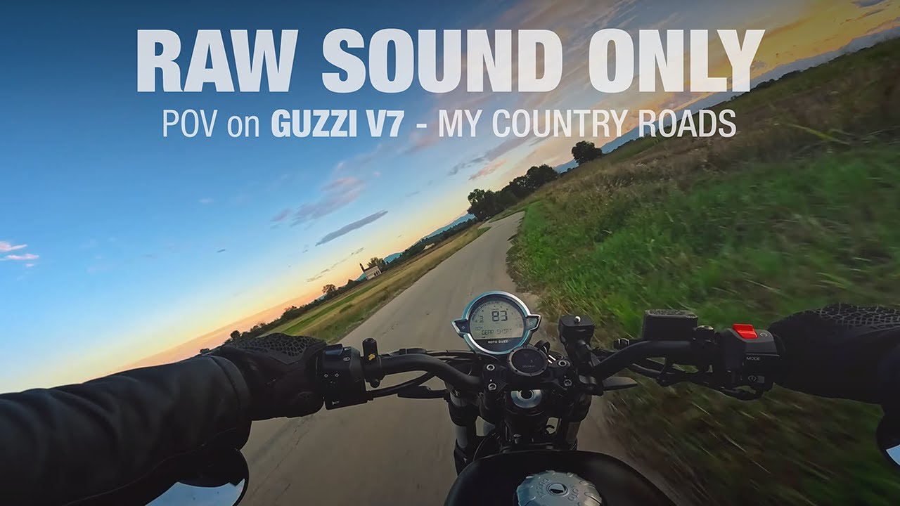 Moto Guzzi V7 Stone - w/MISTRAL Short Exclusive SE - PURE SOUND RAW