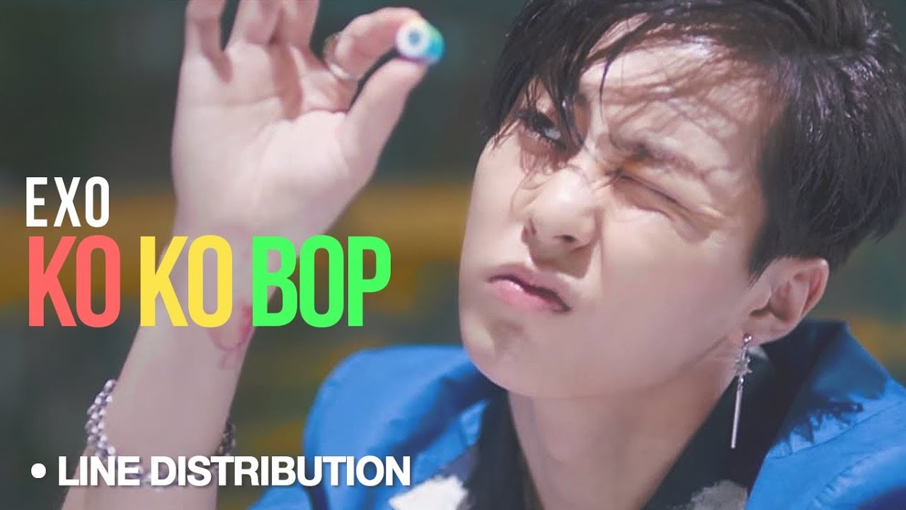 EXO (엑소) - Ko Ko Bop : Line Distribution (Color Coded)