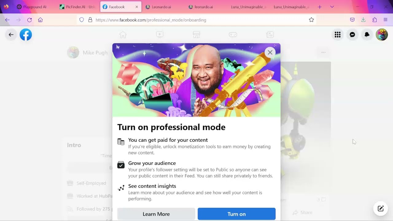 Facebook Earn Money From Your FB Profile - Professional Mode
