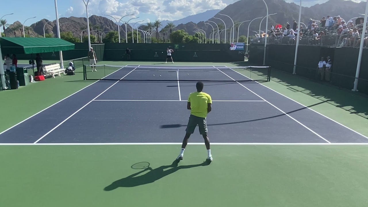 Gael Monfils | 2021 Indian Wells Practice | Court Level