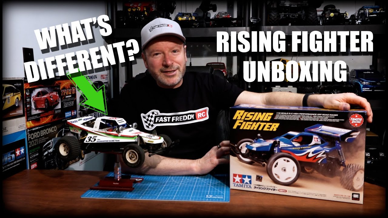 Unboxing the Tamiya Rising Fighter! - A Perfect Beginner's RC Kit!