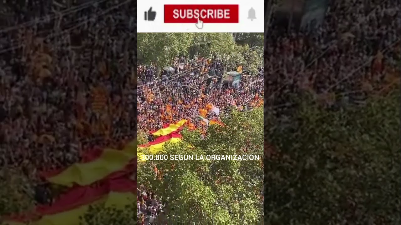 BARCELONA | Multitudinaria manifestaci&oacute;n contra la ANMIST&Iacute;A de Puigdemont