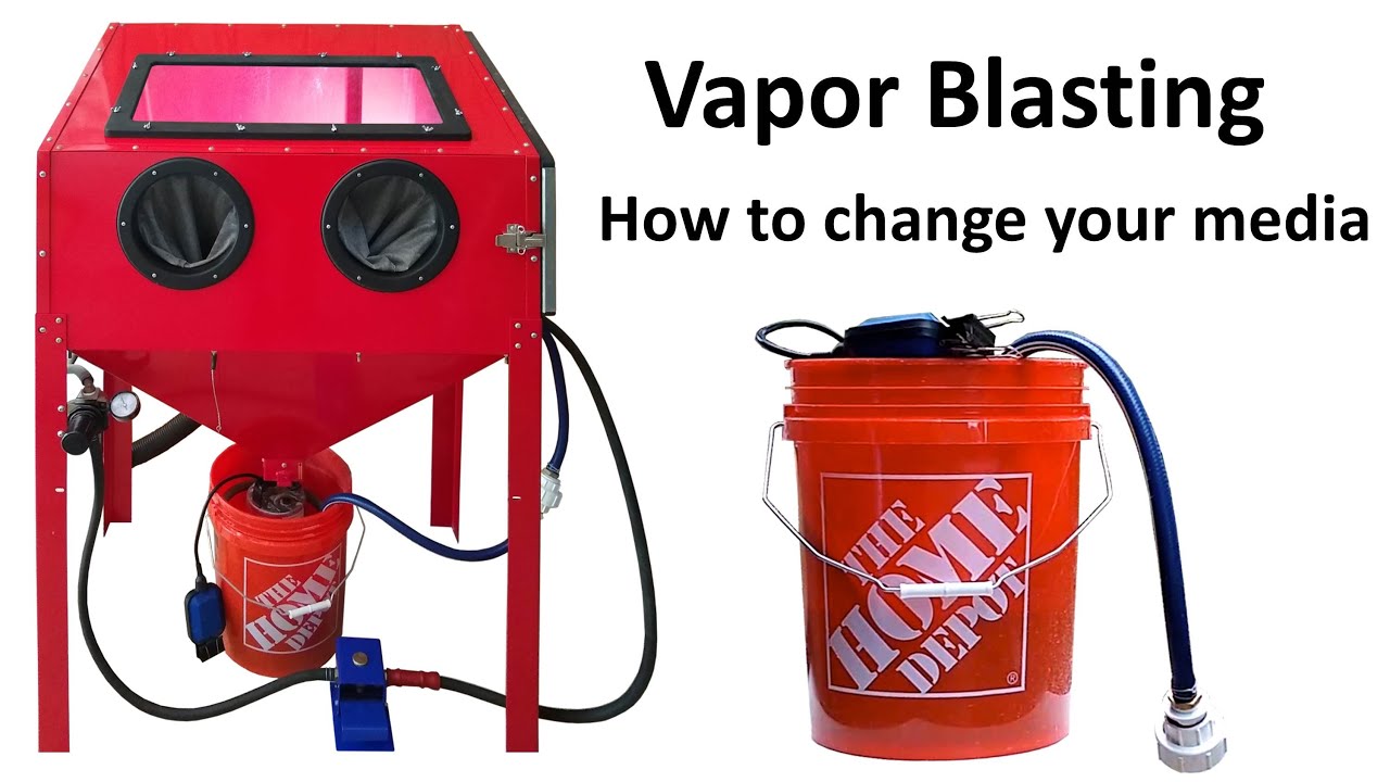 Vapor Blasting / Honing with a Harbor Freight Cabinet - changing out your glass bead media