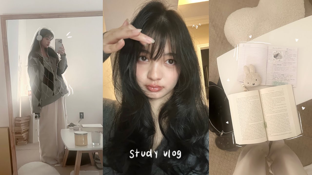Slice of Life: long-awaited study vlog, cozy cafes & libraries, my first concert! (TXT) & fall books