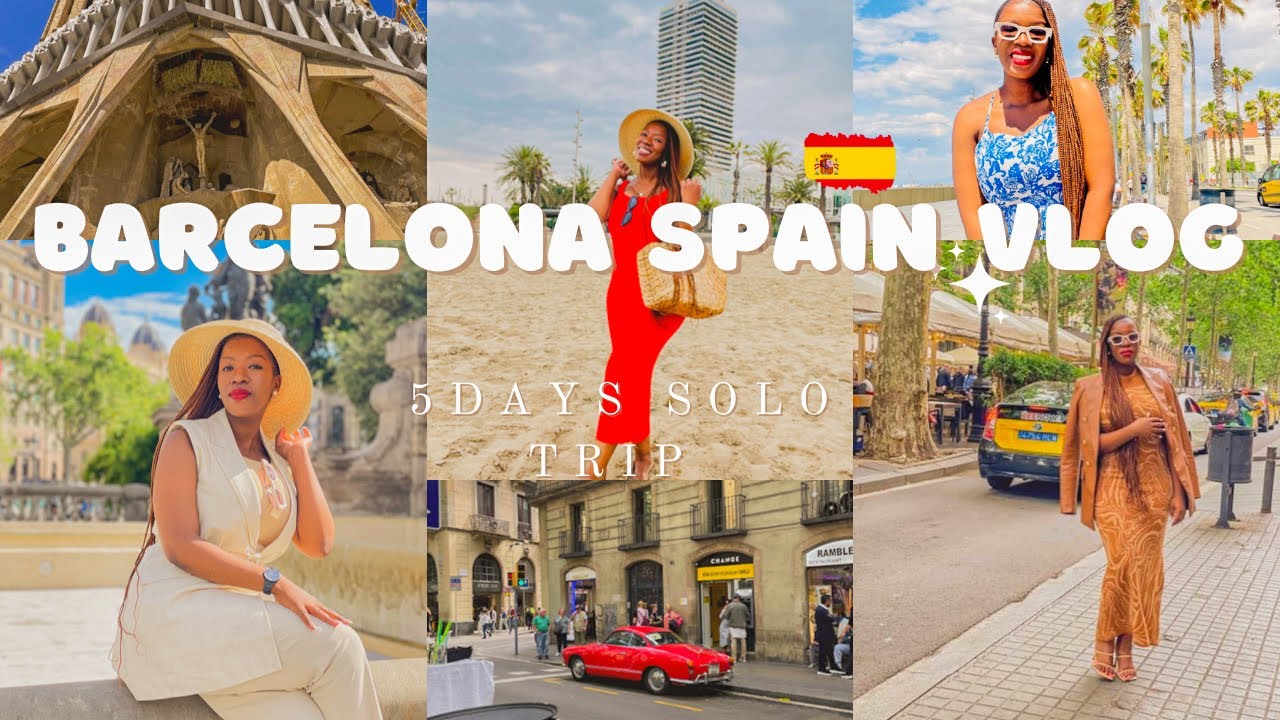 Barcelona Travel Vlog|5 day Solo Adventure|Living in my Answered Prayer|Beach| La Sagrada Familia|