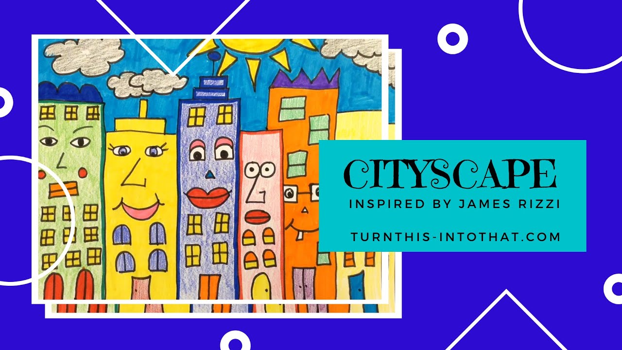 Cityscape Inspired by James Rizzi