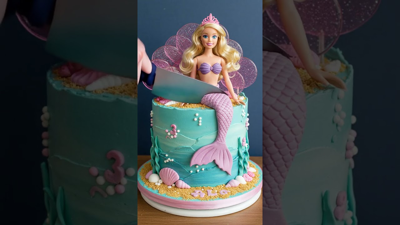Barbie Turns Mermaid &ndash; The Ultimate Ocean Princess Cake! 💖🧜&zwj;♀️
