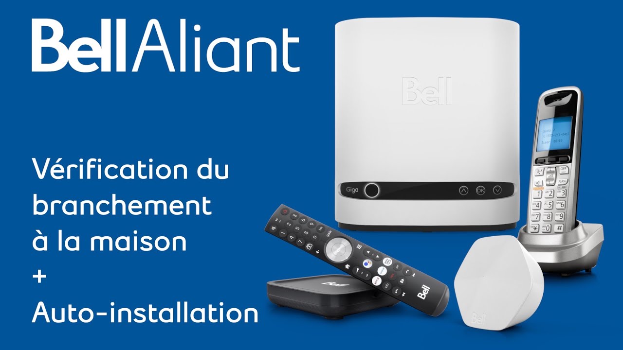 Bell Aliant Vérification du branchement à la maison + Auto-installation