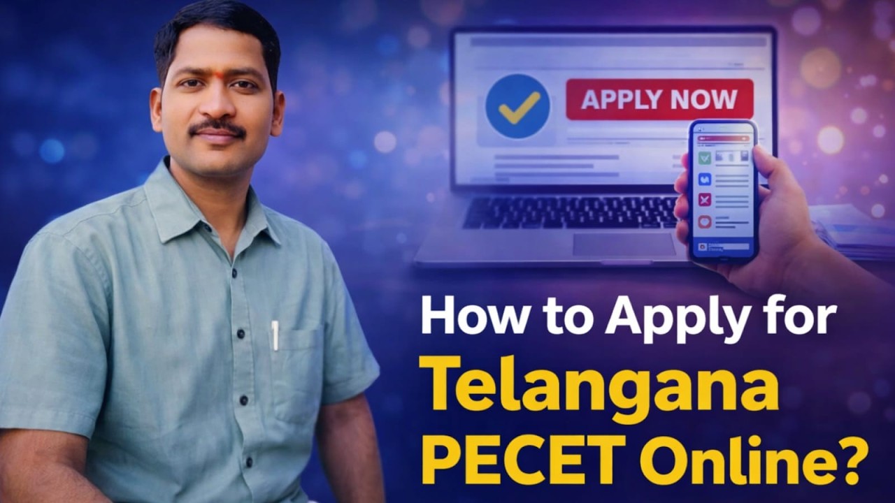 TG PECET 2026 Online Apply Process | Telangana PECET Application Step by Step Guide,