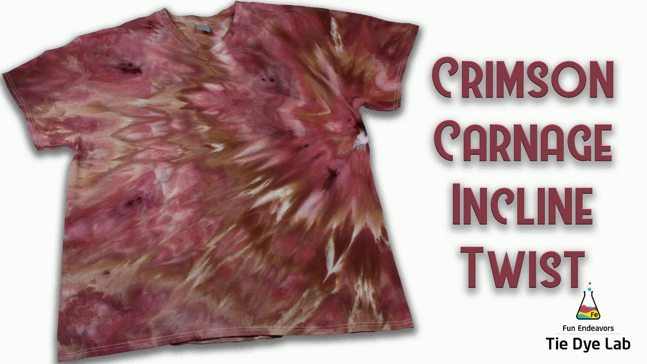 Узоры в технике тай-дай: Crimson Carnage Incline Twist (один из новых интересных цветов Dharma)