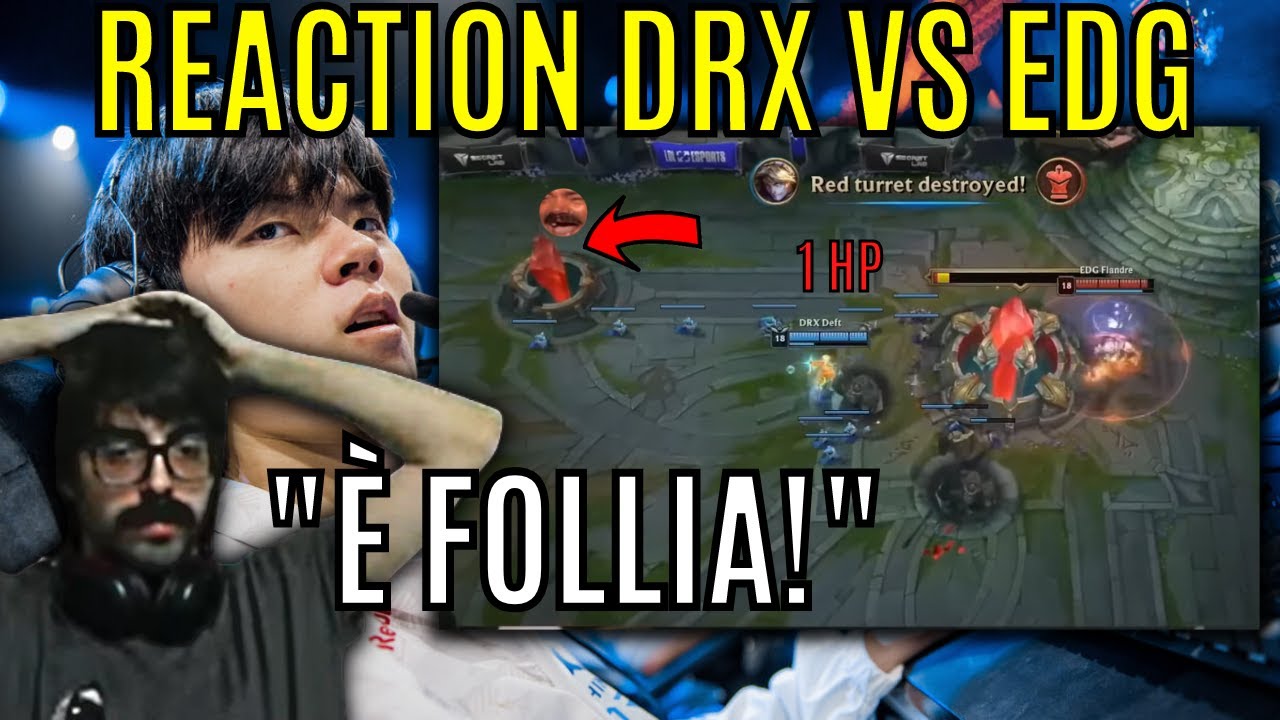 BRIZZ94 REACTION agli HIGHLIGHTS  dei DRX VS EDG WORLDS 2022 LOL