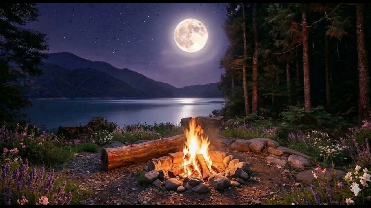 It's time to slow down. (campfire crackling under the full moon)