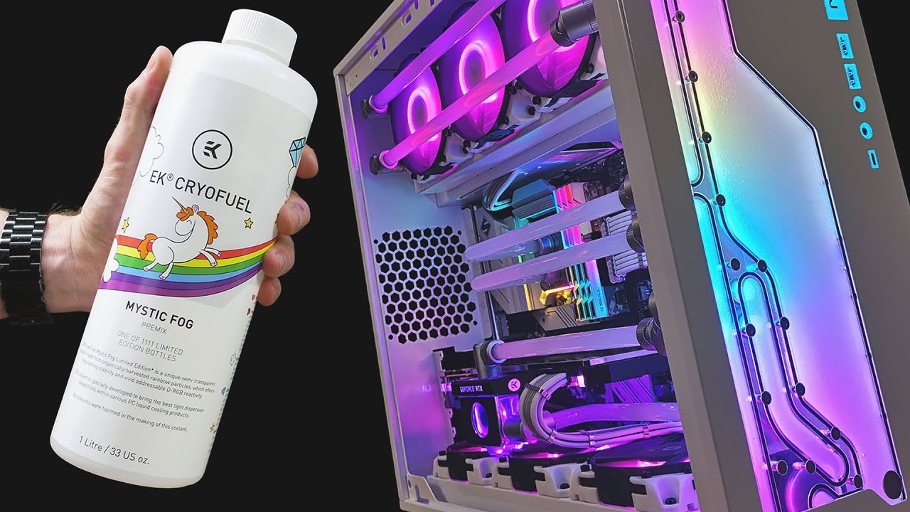 RGB Enhancing Coolant!! EK-CryoFuel Mystic Fog Build