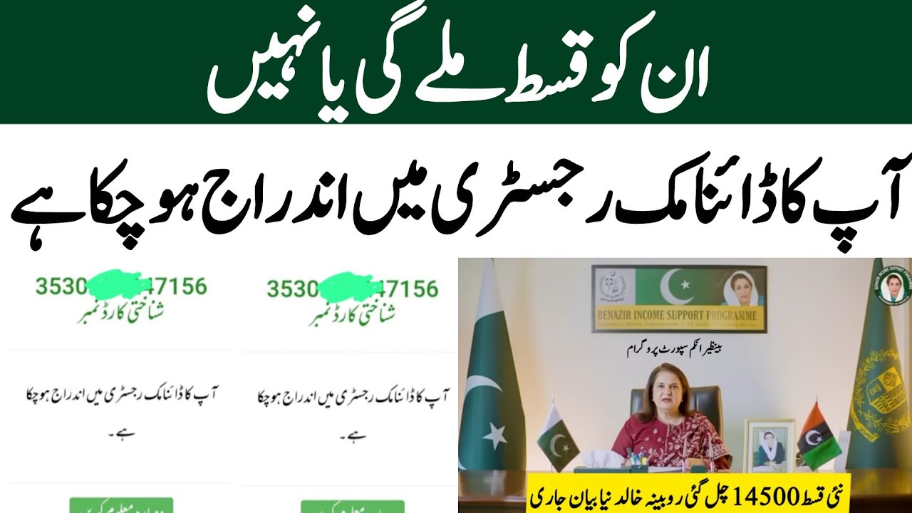 BISP 8171 web portal dynamic registry mein indraj update | 8171 portal wallet inactive | Benazir 