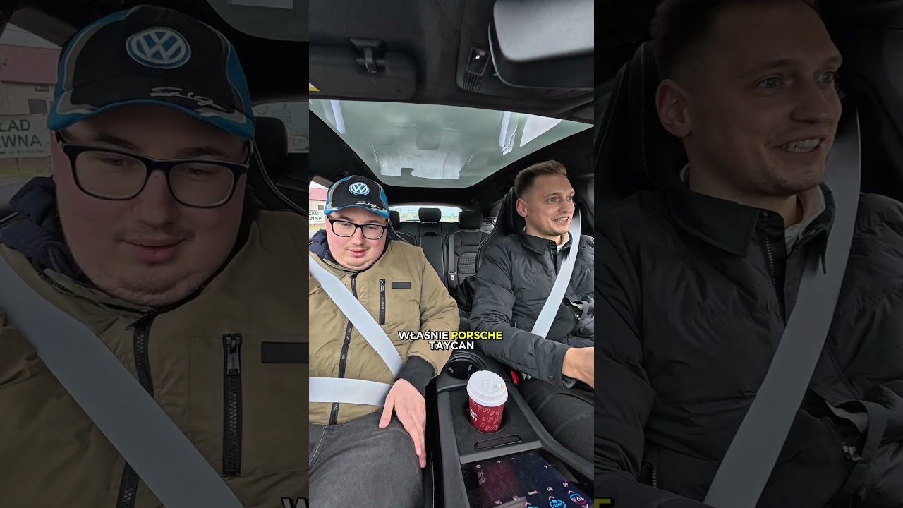 Przewiozłem widza Marcina Porsche Taycan Turbo S o mocy 952 KM! 🤯#porsche #porschetaycan #reakcja