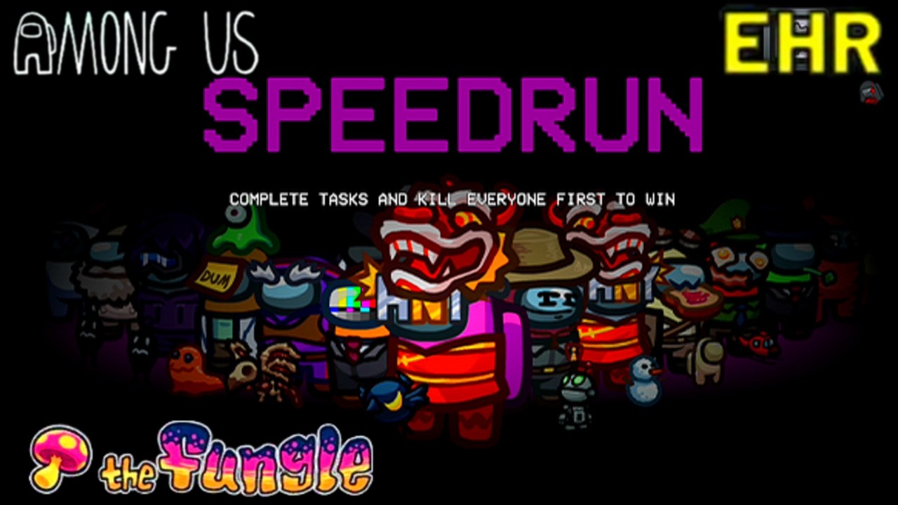 Among Us SpeedRun Gamemode 30 Tasks Challenge on Fungle Map