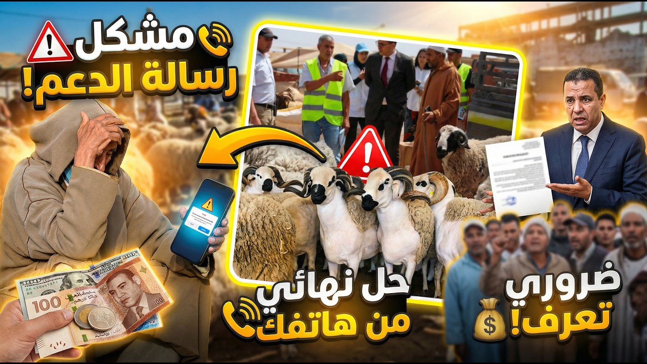 دعم الكساب - السبب الصادم لي حرمك من الدعم…وعلاشموصلتكش  رسالة الدعم
