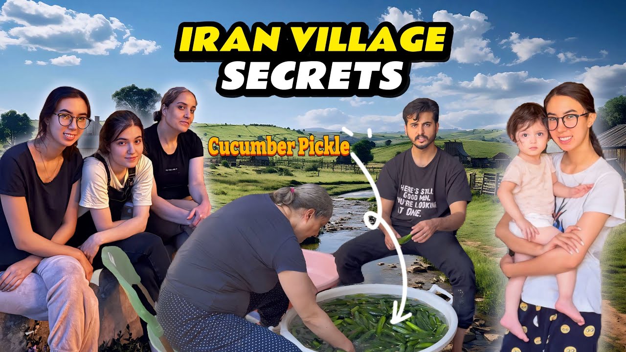 Gaon Ki Zindagi in Iran | Mint Distillate & Famous Cucumber Pickle Banaya || Pak-Iranian Family