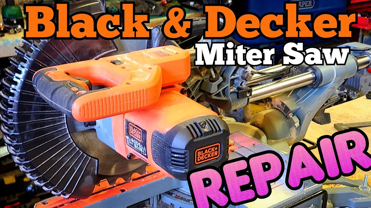 How to Fix a Broken Black and Decker Miter Saw that won't start.