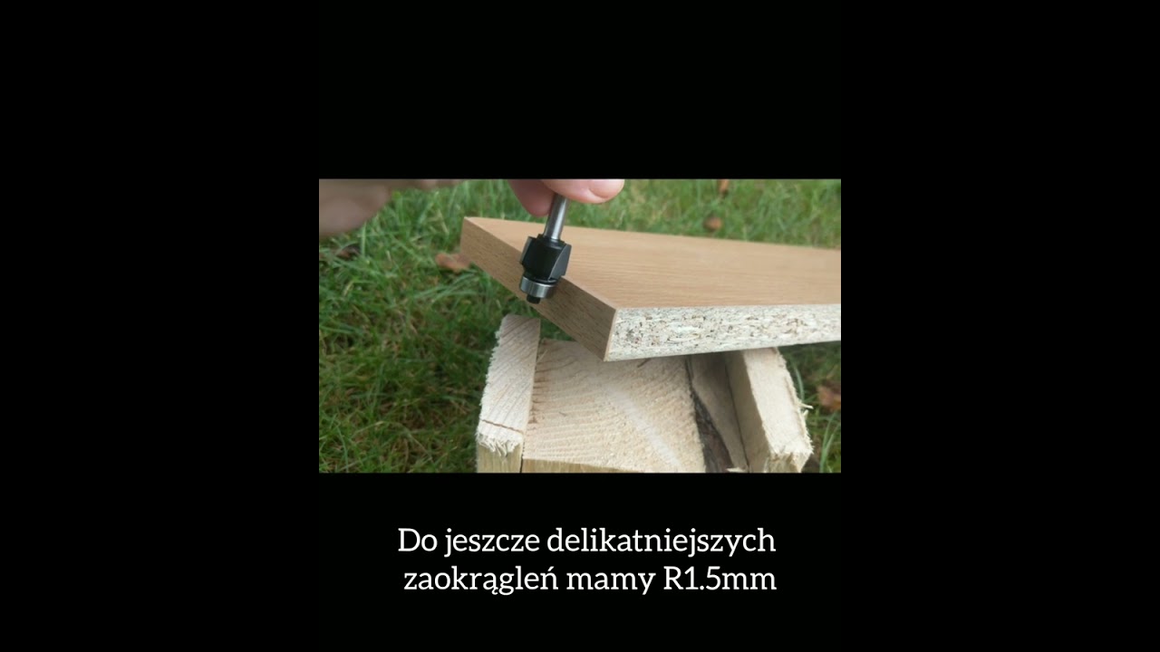 Frezy trzpieniowe do drewna zaokrąglające.