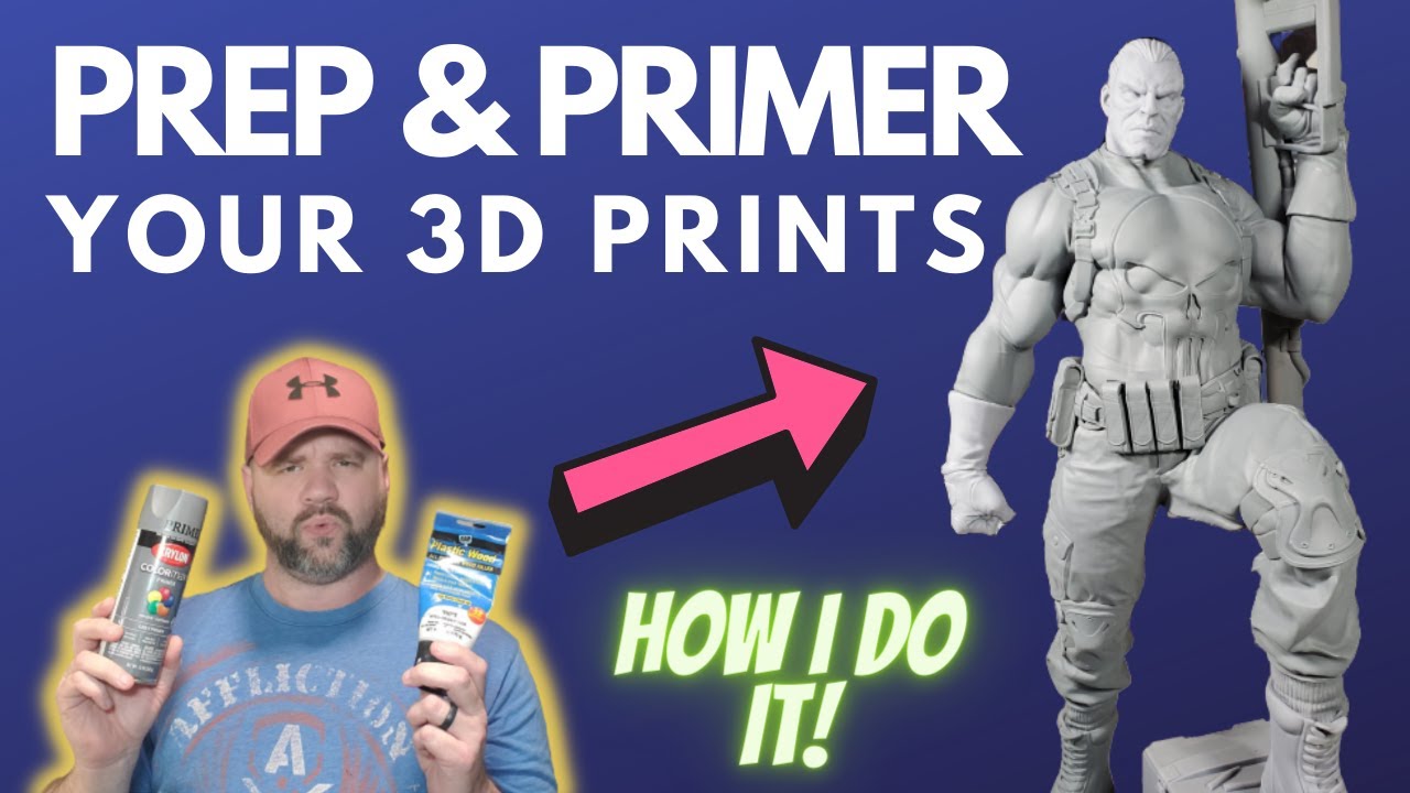 This is how I Prep and Primer my 3D Prints and models