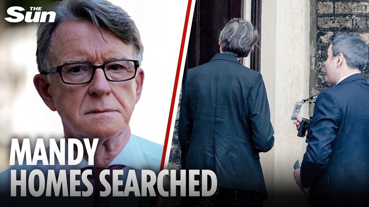 Mandelson’s homes searched by cops probing misconduct in public office amid Epstein files scandal