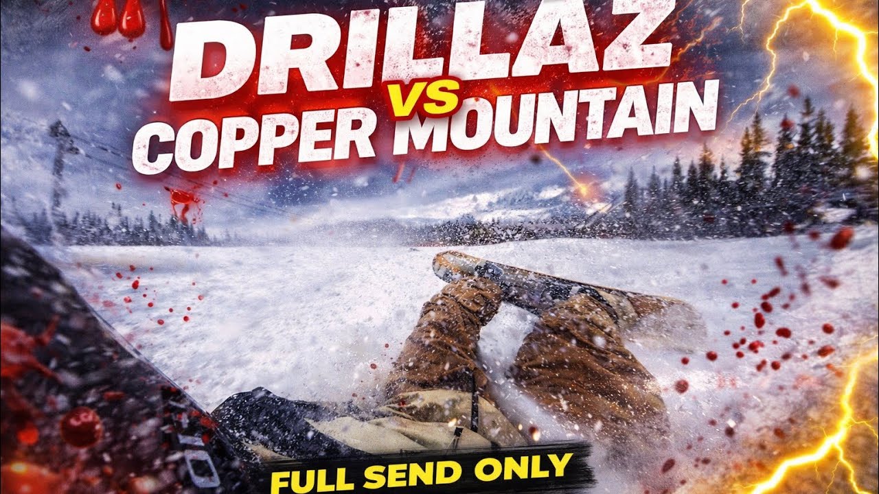 Sending It at Copper Mountain! 🏂🔥 Colorado Snowboarding Madness! #Drillaz