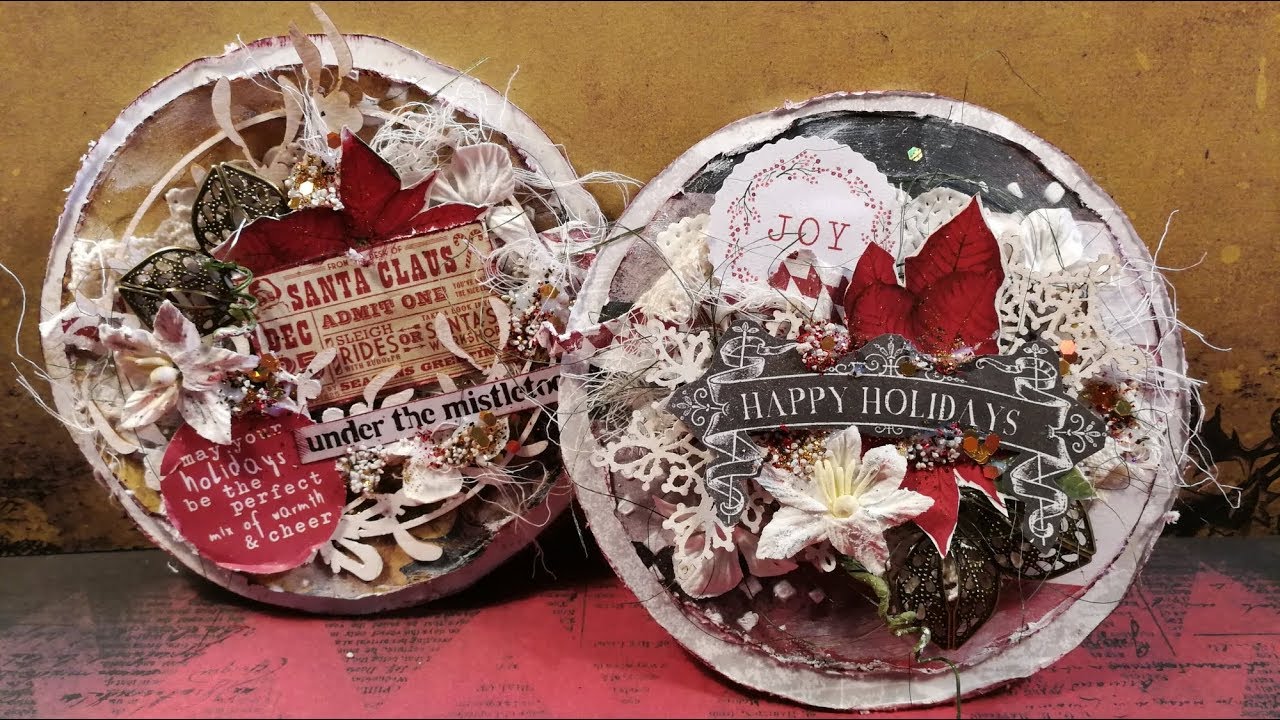 Virág Réti - Christmas Card Scrapbooking Tutorial - #23 - 