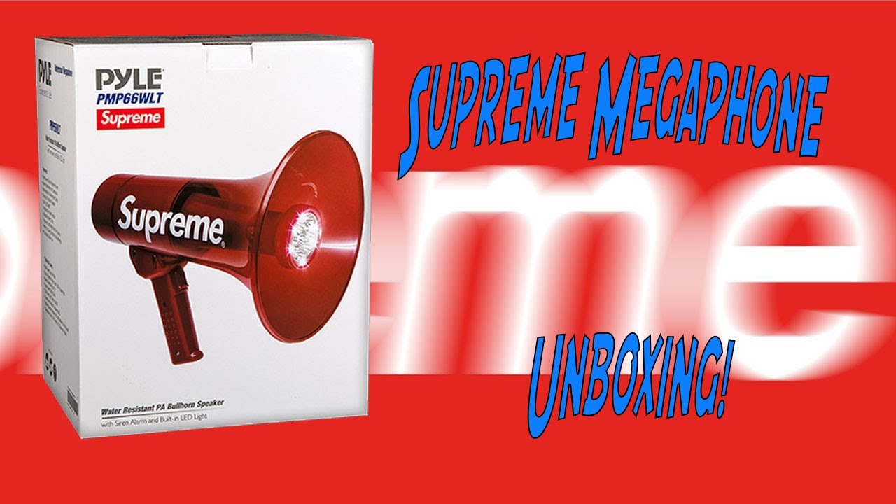 Unboxing Supreme MEGAPHONE