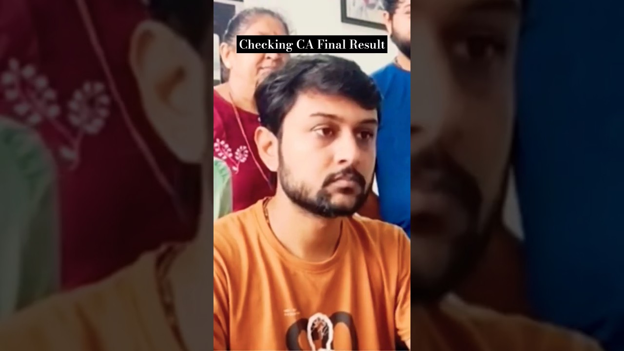 CA Final Result Reaction Emotional Moment  😍🥺💚💚 #ca #cafinal #caresults #reaction #shorts #calife