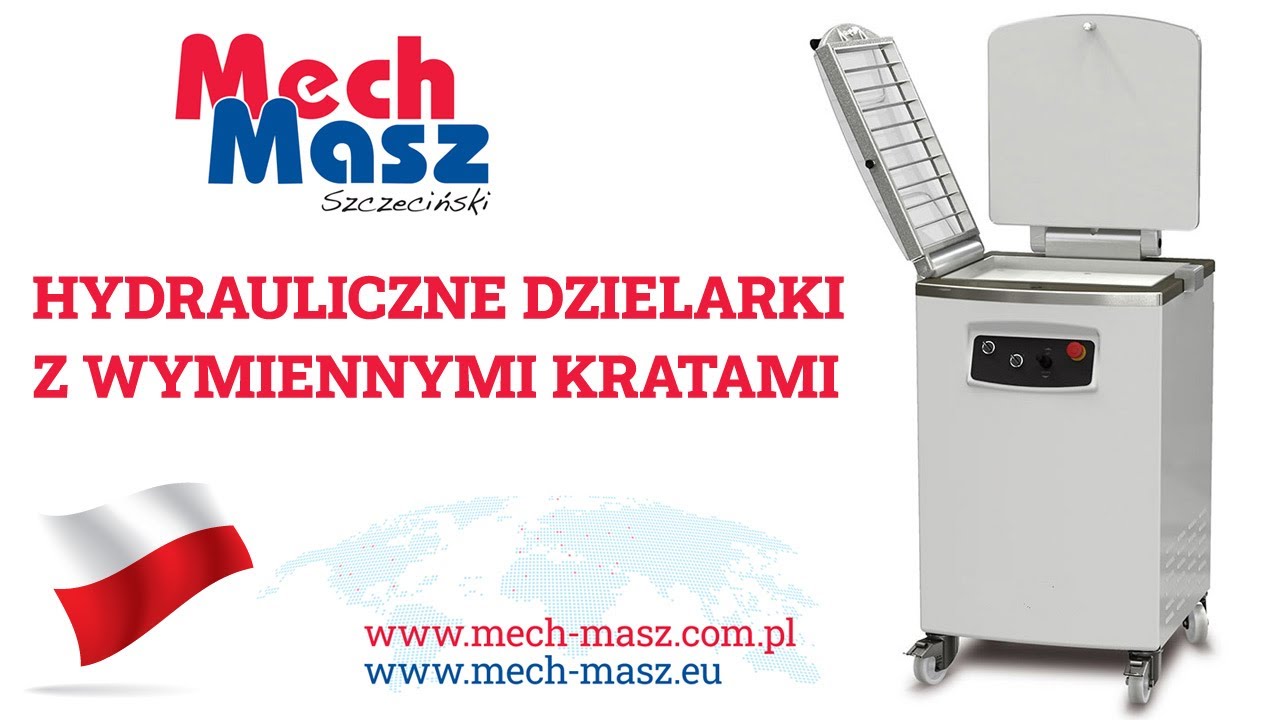 Hydrauliczna dzielarka do ciasta z wymiennymi kratami - MECH-MASZ Szczeciński
