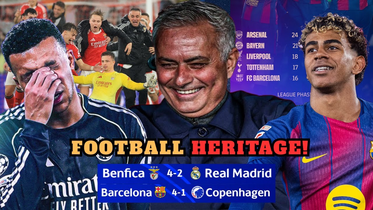 BARCELONA TOP 8 | Mourinho SCHOOLED REAL MADRID | Barcelona 4-1 Copenhagen | Benfica 4-2 Real Madrid