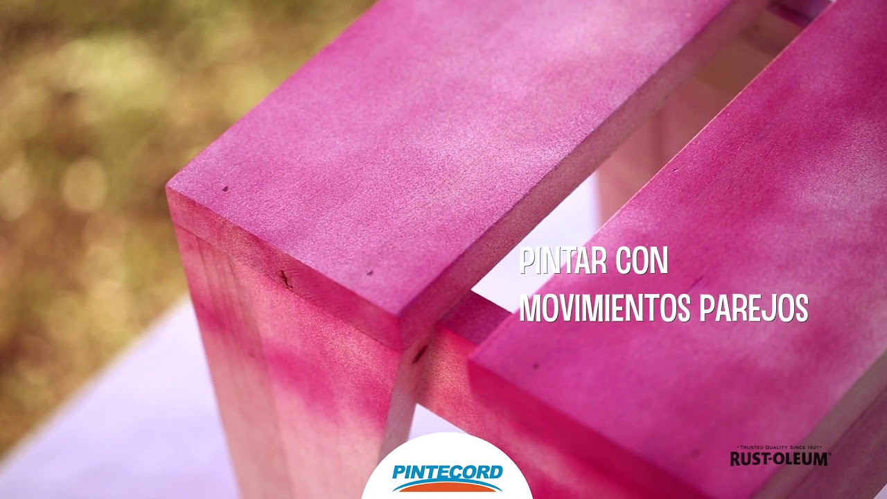 COMO PINTAR CON AEROSOL MUEBLES DE MADERA - PINTECORD
