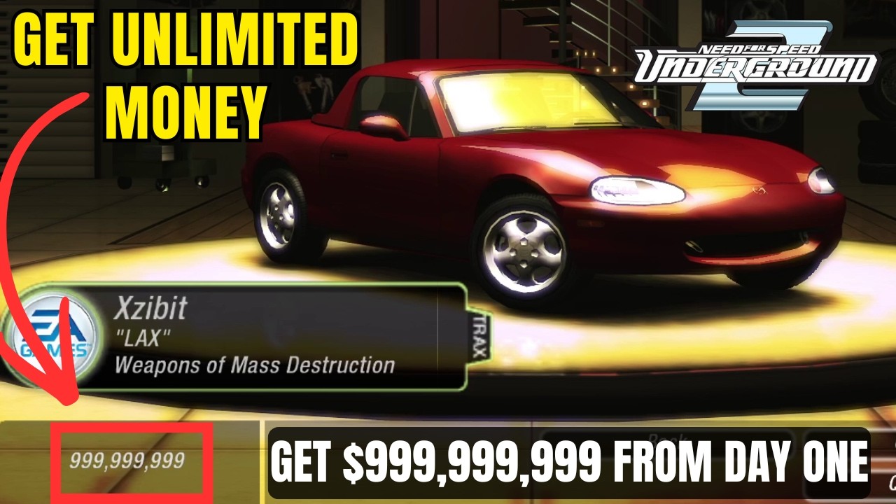 I Tried This Unlimited Money Trick in NFS Underground 2&hellip;  Get $999,999,999 from day one 😳