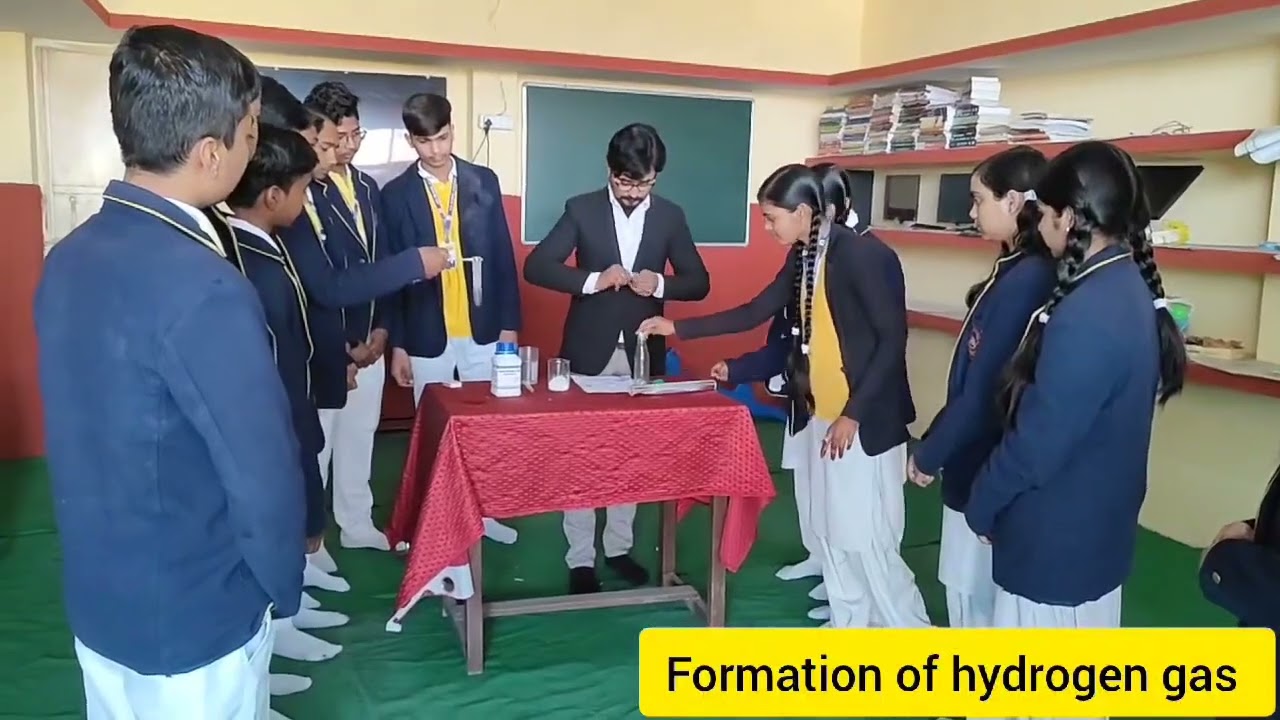 Formation of Hydrogen Gas#education #school#lifeisbutadream Lab Activity