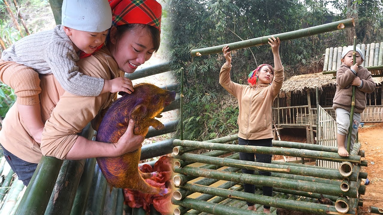 FULL VIDEO: 3 Months of Building a Small Farm - A Single Mother Difficult Journey - START TO FINISH
