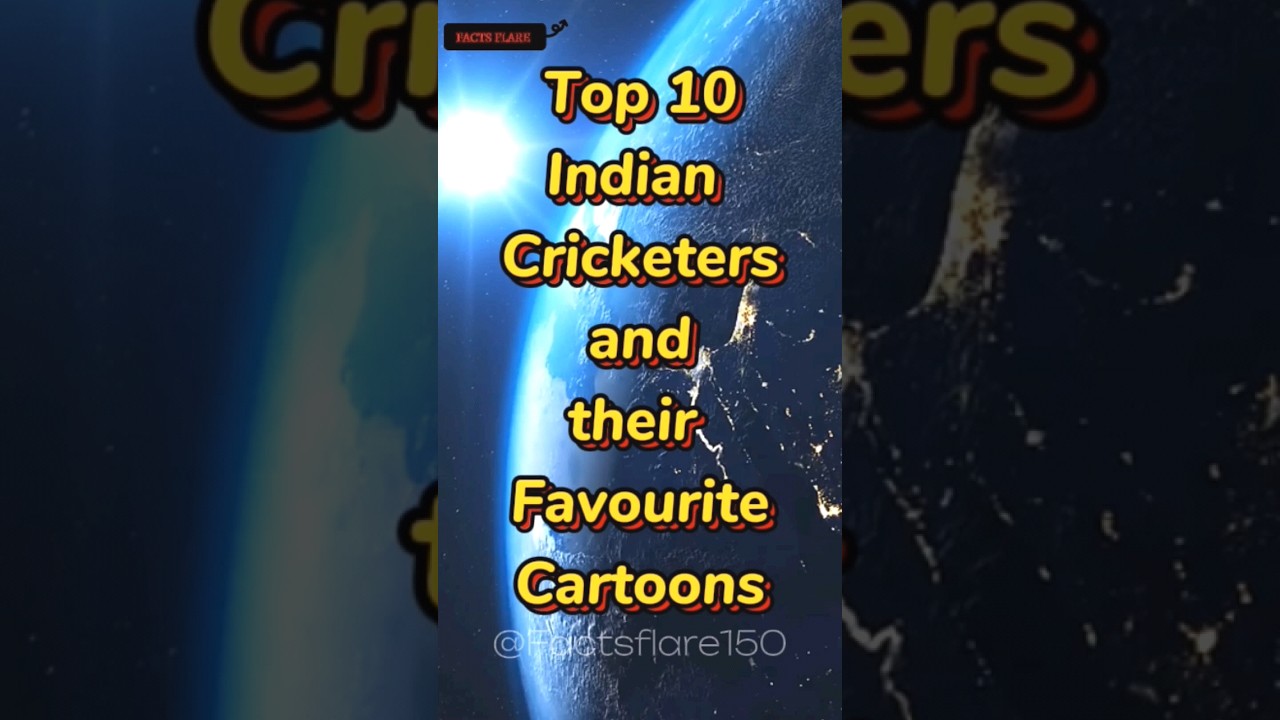Top 10 Indian 🇮🇳 Cricketers and their Favourite Cartoons #education #support #top10 #viral #cricket