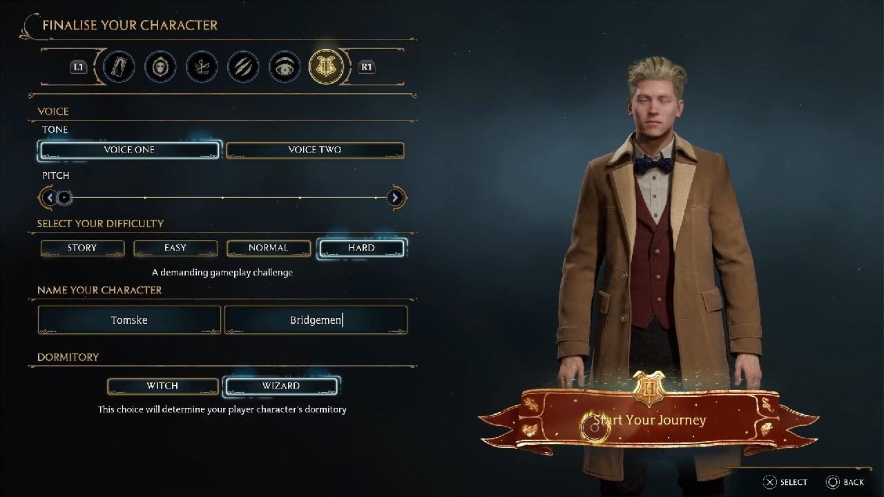 Hogwarts legacy lets play part 1 the beginning of our story (no commentary)
