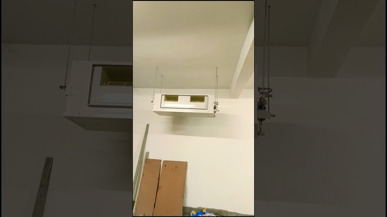 Haier 8.5 TR indoor unit hanging work 🚧👷&zwj;♀️by AR WORKS 💪💯 pls like and subscribe #shorts #ytshorts