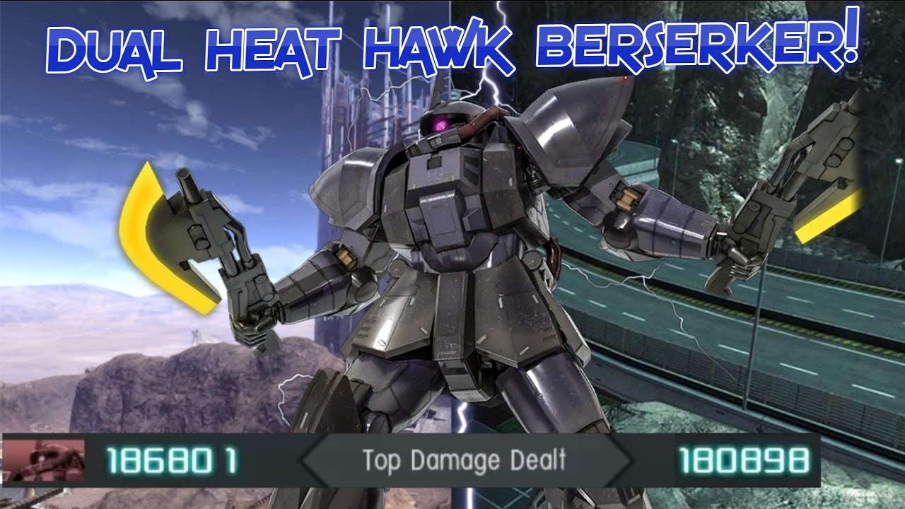 GBO2 Act Zaku Commander Type (Post-Buff): It's a dual heat hawk berserker!