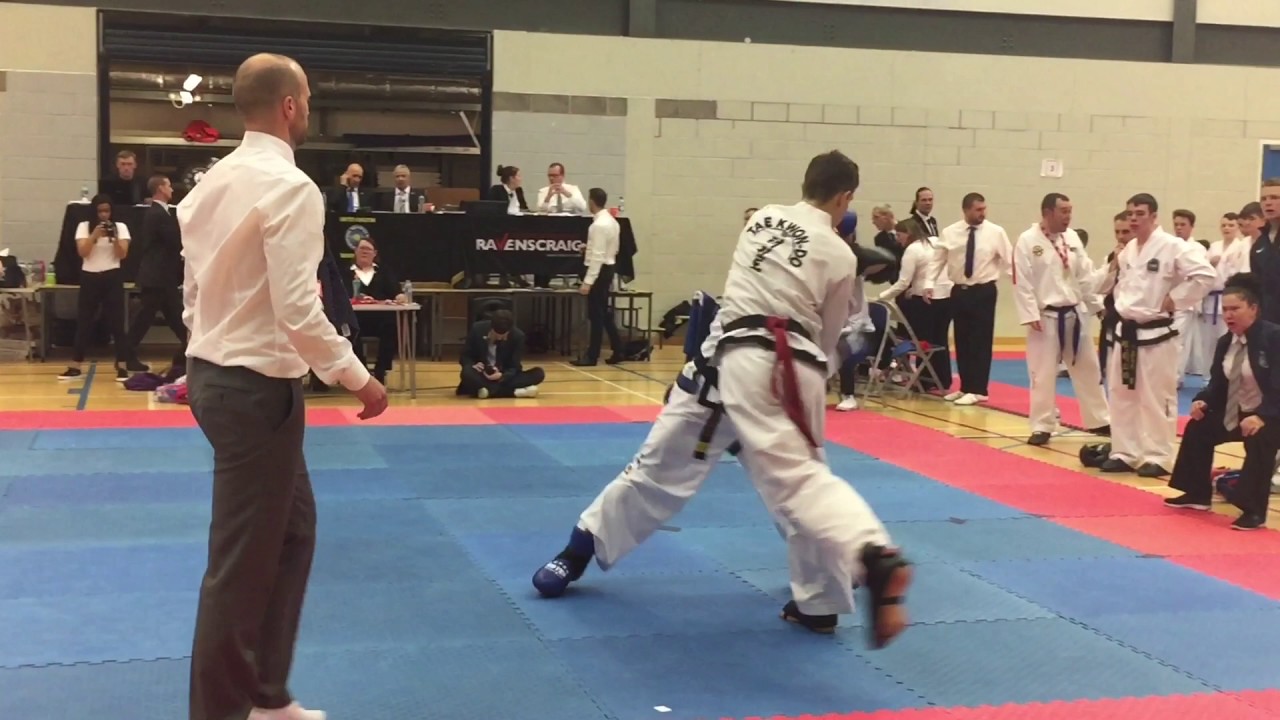 UKTC Taekwondo Keir Burgess Team Sparring Ravenscraig Nov 2016