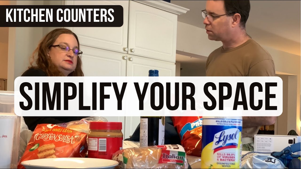 SIMPLIFY YOUR SPACE: Will our new KITCHEN counter clutter rule work?! || Breaking Bad Clutter Habits