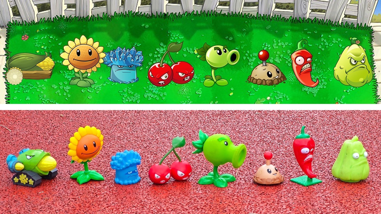PLANTS VS ZOMBIES:TOY PLANTS VS GAME PLANTS 18（Revenge of plants）.
